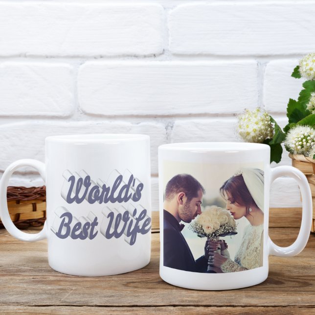 Wife Photo grey Giant Coffee Mug (Creator Uploaded)