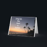 **WIFE**S UNSET TO SUNDOWN BIRTHDAY WISHES CARD<br><div class="desc">TO MY ***WIFE*** SAY "HAPPY BRITHDAY" WITH A BEAUTIFUL BEACH SUNSET? REMEMBER YOU CAN CHANGE THE VERSE INSIDE AND OUT IF YOU WISH. THANKS FOR STOPPING BY ONE OF MY EIGHT STORES.</div>