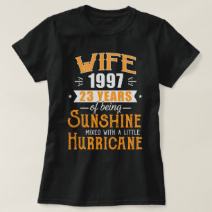 Wife Since 1997 Gift, 23 Years Wedding Anniversary T-Shirt