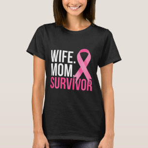 Wife Survivor Breast Cancer Awareness T-Shirt