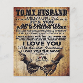 Wife To My Husband Letter | Husband Lovely Gift Flyer