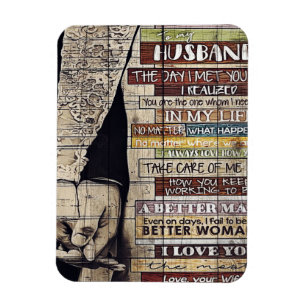 Wife To My Husband Letter New Home Decor Magnet