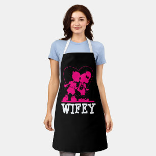 WIFE WEDDING GIFT KITCHEN WIFEY APRONS