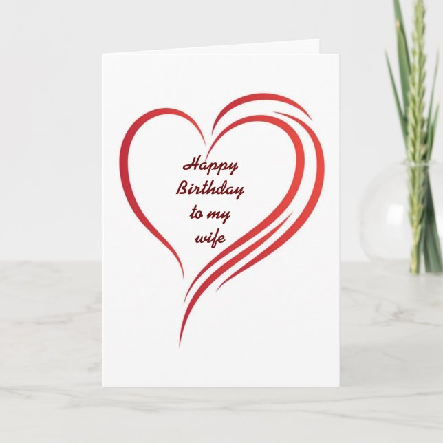 **WIFE**WITH ALL MY LOVE ON YOUR BIRTHDAY CARD (Front)