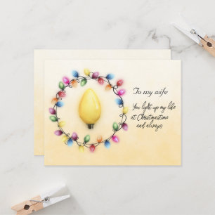 Wife You Light Up My Life at Christmastime Always