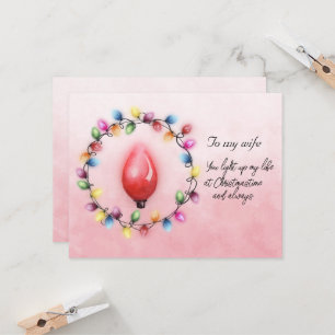 Wife You Light Up My Life at Christmastime Always