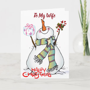 ***WIFE*** YOU MAKE ME HAPPY "EVERYDAY" HOLIDAY CARD