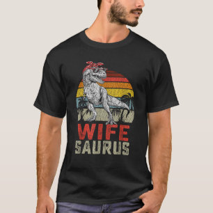 Wifesaurus T Rex Dinosaur Wife Saurus Family Match T-Shirt