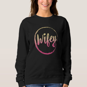 Wifey And Hubby Mr And Mrs Just Married Matching H Sweatshirt