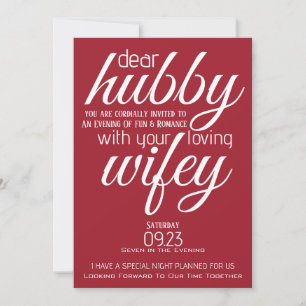 Wifey Asks Hubby Out Invitation