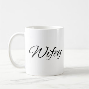 Wifey Calligraphy Coffee Mug