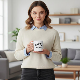 Wifey College T-Shirt Coffee Mug