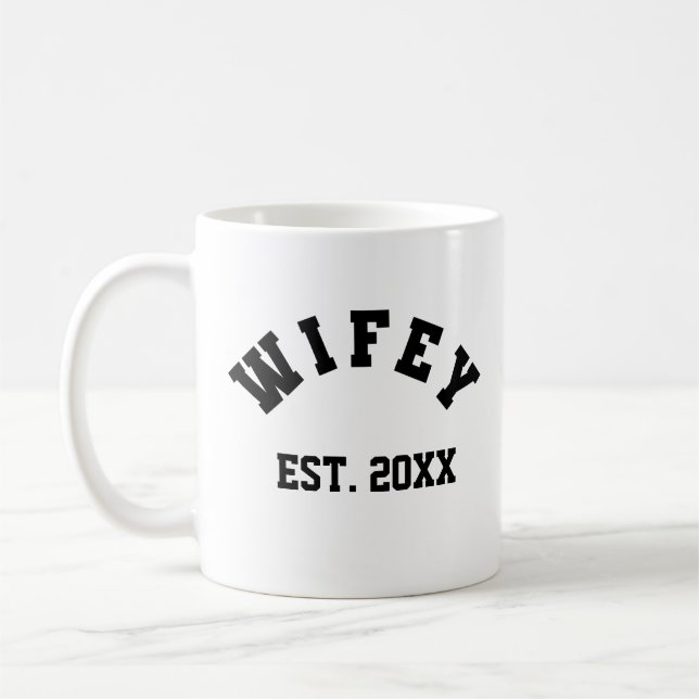 Wifey College  T-Shirt Coffee Mug (Left)