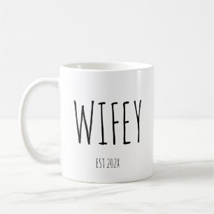 Wifey Custom Couple Mug Wedding Mug Anniversary