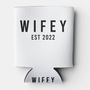 Wifey Est 2022 Bride To Be Bachelorette Party Can Cooler