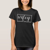 Wifey Est. 2023 Matching Hubby Married Honeymoon T