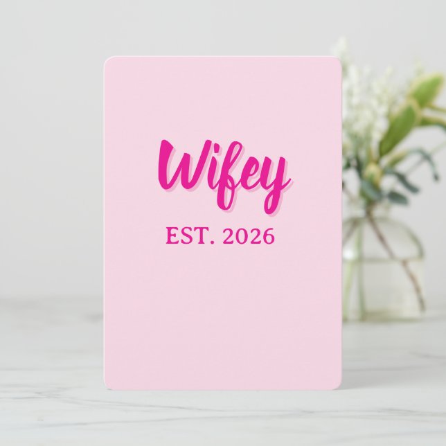 Wifey est. 2026 invitation (Standing Front)
