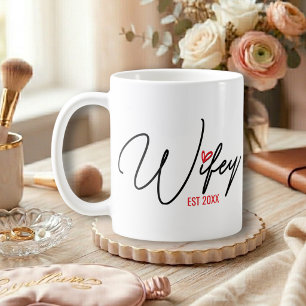Wifey Established Personalised Coffee Mug