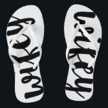 Wifey Flip Flops<br><div class="desc">Perfect for that destination wedding or honeymoon! Wear again and again around the house, to the beach, pool or out shopping and running errands!</div>