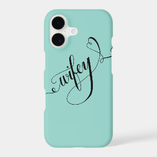 Wifey Hand Written Lettering Calligraphy Heart
