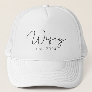 Wifey Just Married Newlywed Trucker Hat