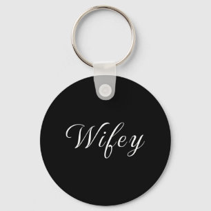WIFEY keychain for wedding bride and newlywed wife