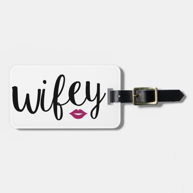 Wifey Luggage Tag (Front Horizontal)