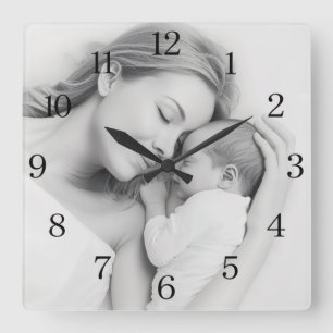 Wifey Modern simple wife anniversary birthday gift Square Wall Clock