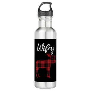 Wifey Moose Matching Family Christmas Pyjamas   710 Ml Water Bottle