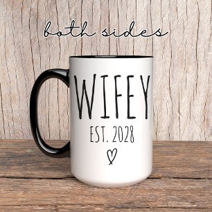 Wifey Mug – Personalised Wedding Gift for Bride