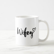 Wifey Mug Wedding Engagement Gift Coffee Cup