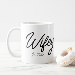 Wifey Personalised Engagement Gift For Her Bride Coffee Mug