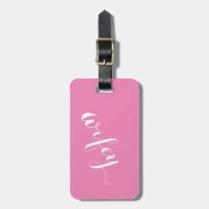 Wifey Pink Luggage Tag