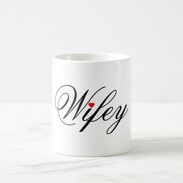 Wifey Red Heart Mug (Center)