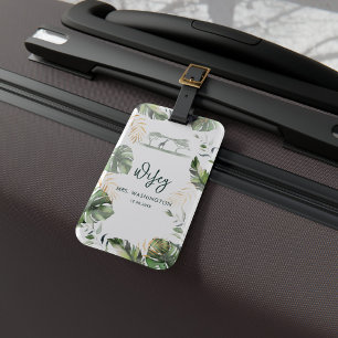 Wifey Script Honeymoon Vacation Safari Trip Luggage Tag
