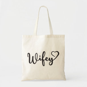 Wifey wedding tote bag