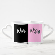Wifey & Wife Lesbian Couple's Mug - LGBTQ+