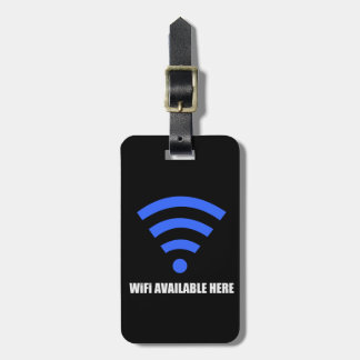 Wifi Available Here Luggage Tag