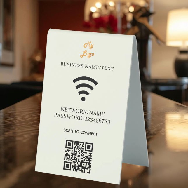 Wifi business logo qr code scan to connect ivory (Creator Uploaded)