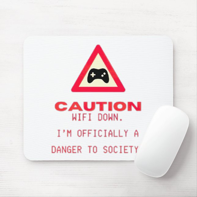 Wifi down - funny mouse pad (With Mouse)