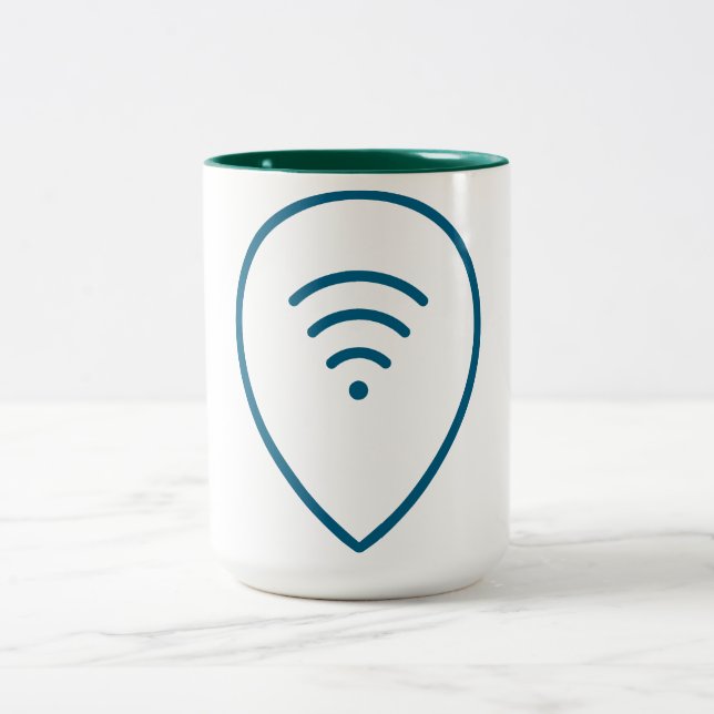 WiFi Icon Collection Coffee Mug (Center)