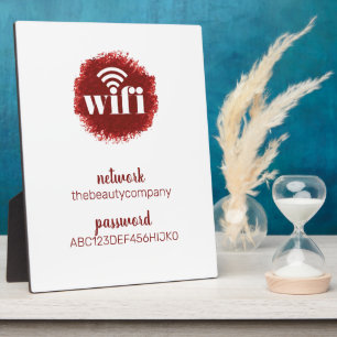 Wifi Information *Modern Hospitality* Beauty Plaque