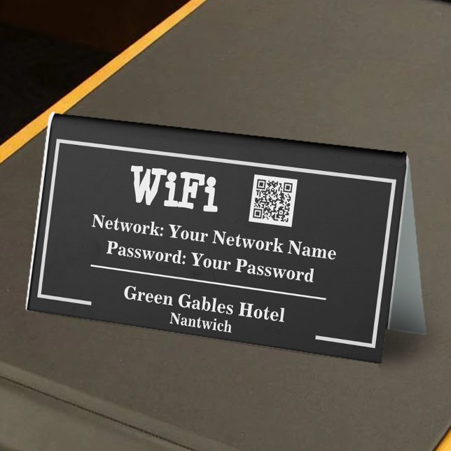 WiFi Information QR Code & Network and Password (Creator Uploaded)