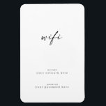 Wifi Information Refrigerator Magnet<br><div class="desc">Help guests logon to your wifi with this kitchen magnet personalised with your information.</div>