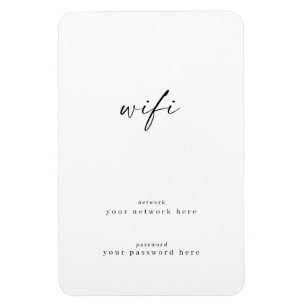 Wifi Information Refrigerator Magnet