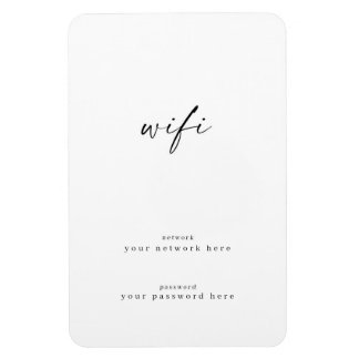 Wifi Information Refrigerator Magnet