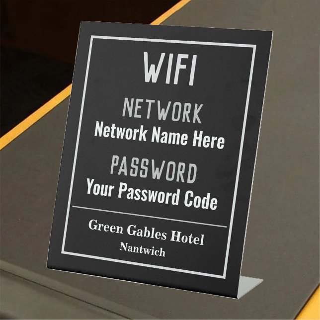 WiFi Instructions Pedestal Sign (Creator Uploaded)