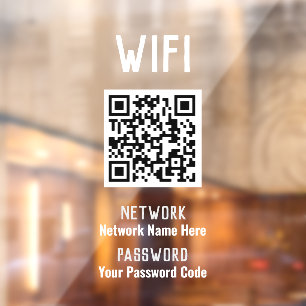 WiFi Instructions With QR Code