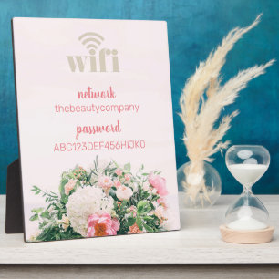 Wifi Internet Password Salon Beauty Business Sign Plaque