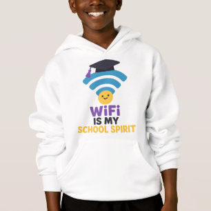 WiFi Is My School Spirit Funny Student Life Hoodie
